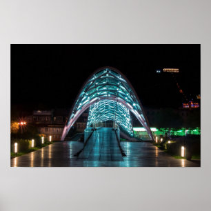 Poster Bridge of Peace, Tbilisi, Géorgie