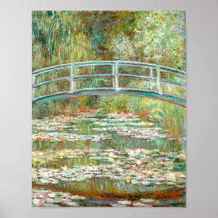 Poster Bridge over a Pond of Water Lilies by Claude Monet