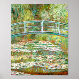 Poster Bridge over a Pond of Water Lilies by Claude Monet
