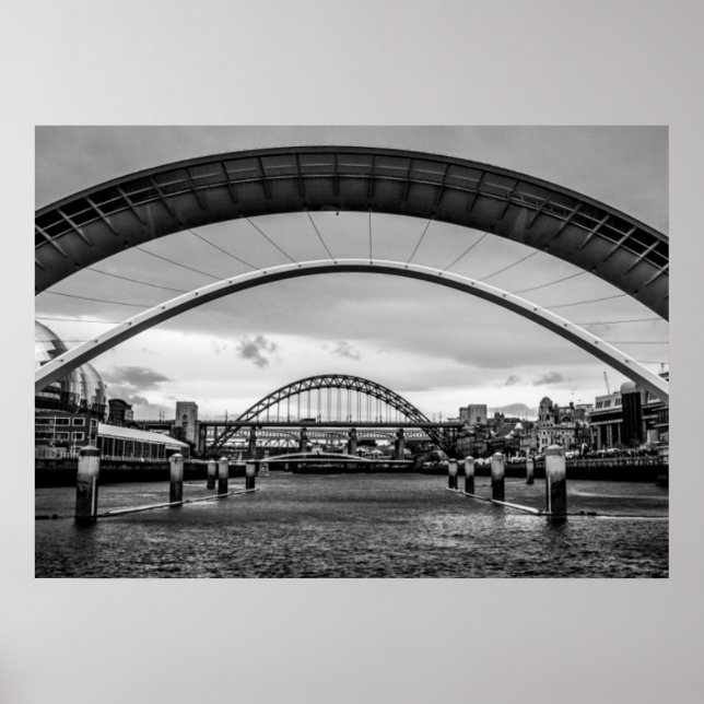 Poster Bridges, Newcastle upon Tyne Imprimer/Poster (Devant)