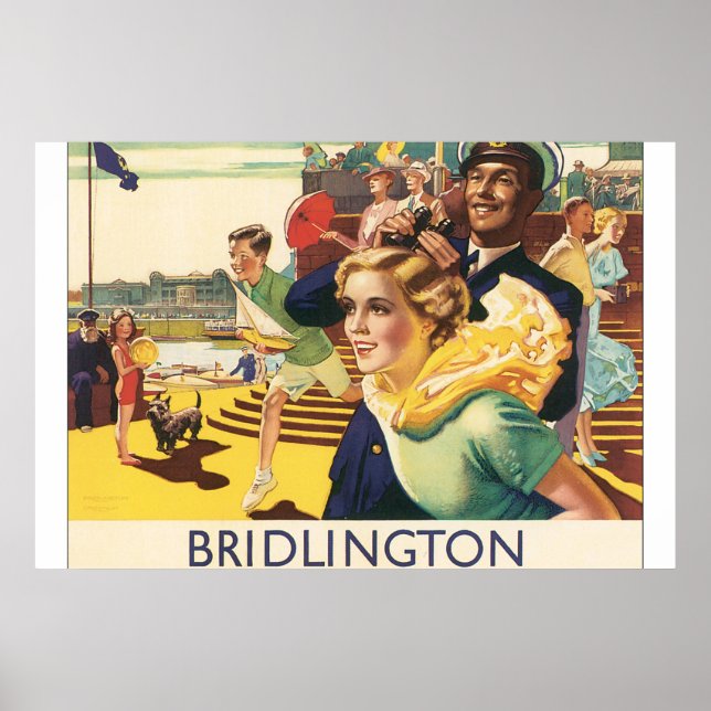 Poster Bridlington_Vintage voyage (Devant)
