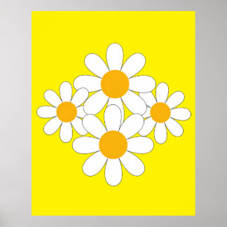 Poster Bright and Bold Daisy
