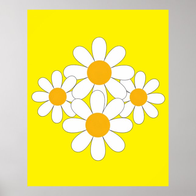 Poster Bright and Bold Daisy (Devant)