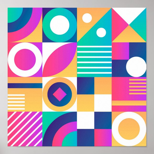 Poster Bright Colorful (Devant)