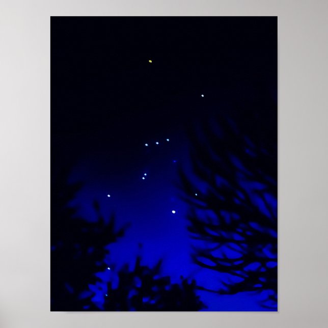 Poster Bright Constellation d'Orion avec Betelgeuse Star (Devant)