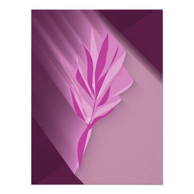 Poster Bright flower. (Devant)