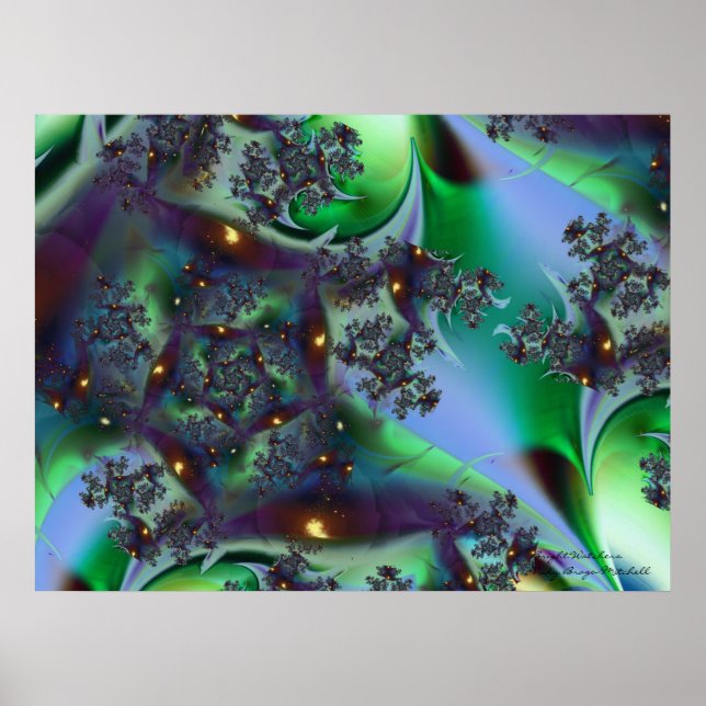 Poster Bright Watchers Art Abstrait (Devant)