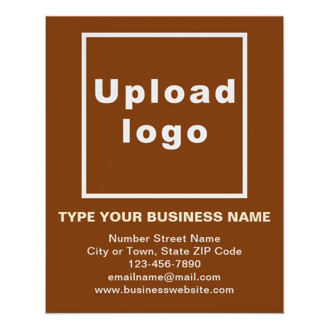 Poster brillant Brown de marque commerciale (Devant)