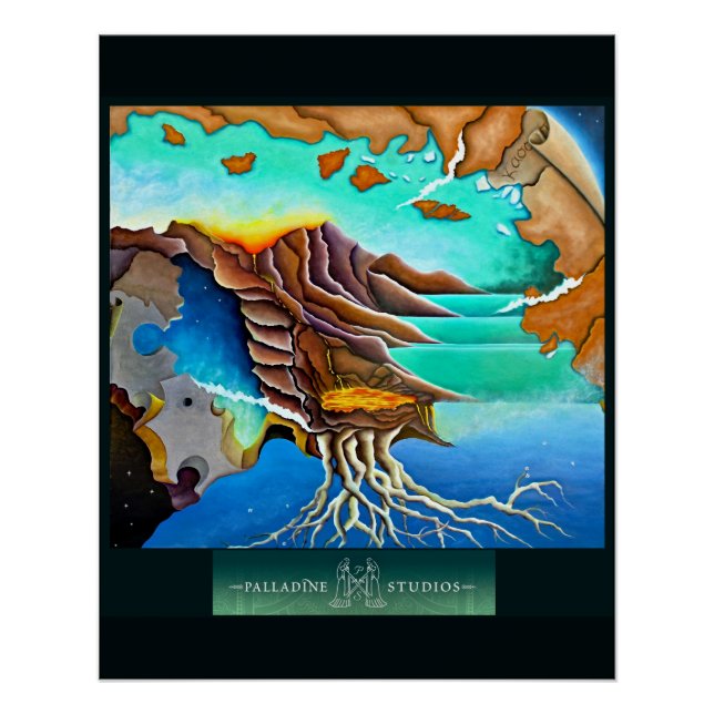 Poster brillant 'Cassiopée' (Devant)