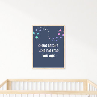 Poster Brillant Comme l'étoile que vous êtes, Citer l'aff