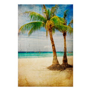 Poster brillant des palmiers
