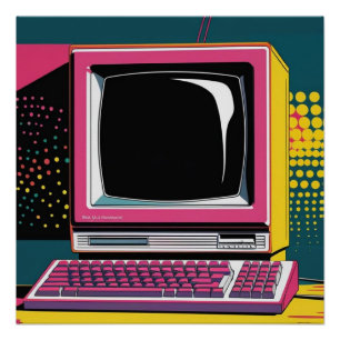 Poster brillant des technologies de communication 