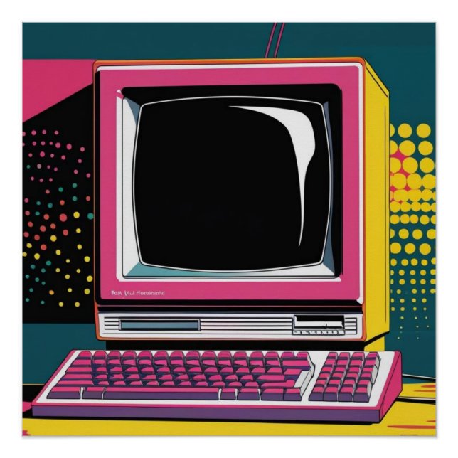 Poster brillant des technologies de communication  (Devant)