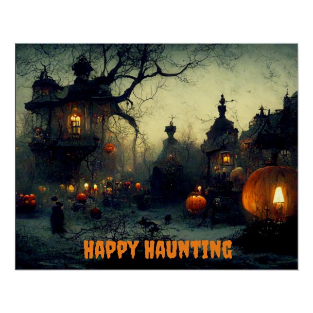 Poster brillant Halloween (Devant)
