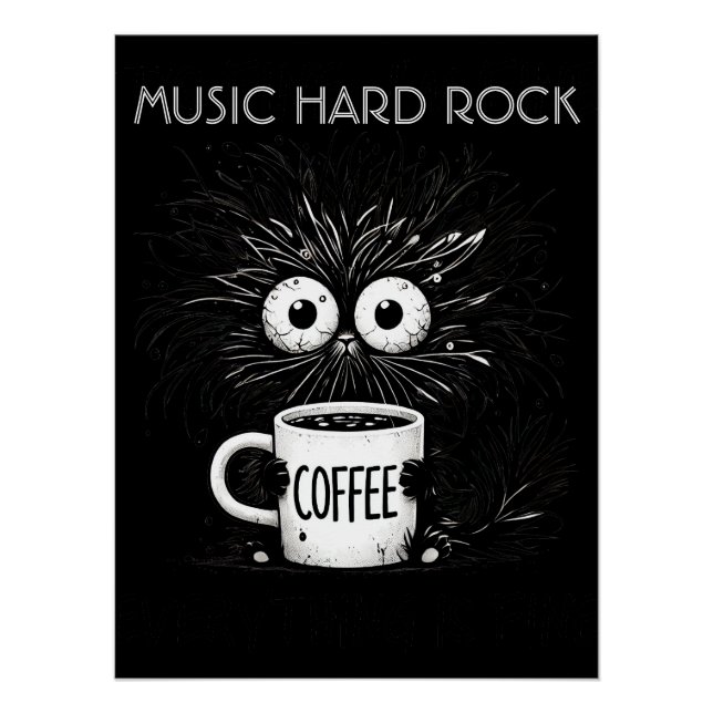 Poster brillant Music Hard Rock (Front)