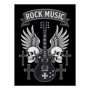 Poster brillant Music Rock