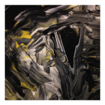 Poster brillant peinture abstraite moderne intuiti