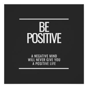Poster brillant positif - Art Motivationnel modern