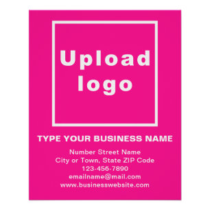 Poster brillant rose de marque commerciale