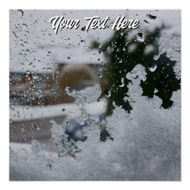 Poster brillant tactile d'hiver (Devant)