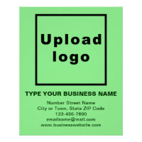 Poster brillant vert clair de marque commerciale