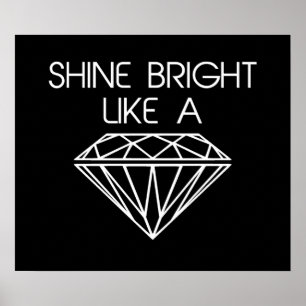 Poster Brille comme un diamant