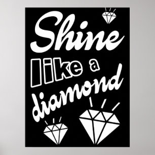 Poster Brille comme un diamant