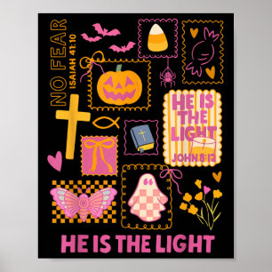 Poster Briller avec la lumière de Jésus Halloween chrétie