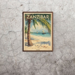Poster Brise de Zanzibar – Vintage Afrique de l'Est 