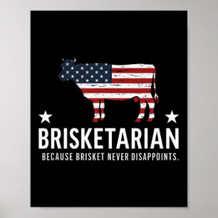 Poster Brisket Bbq Pour Hommes Drôle Brisket Brisketarian