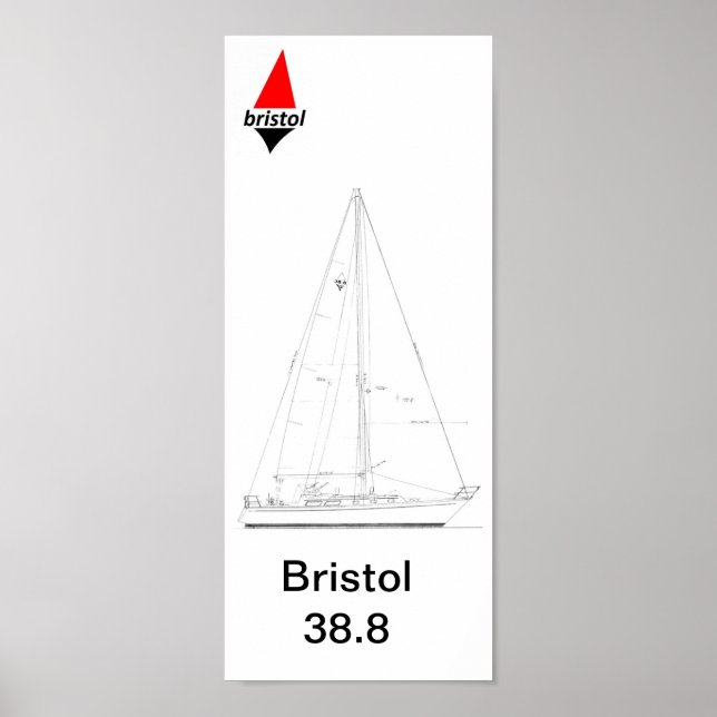 Poster Bristol 38,8 Sloop (Devant)