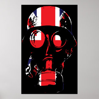 Poster britannique sur le masque à gaz