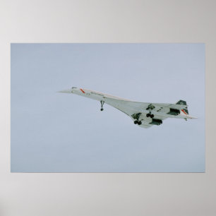 Poster British Airways Concorde en descente finale, Ottaw