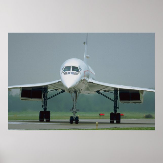Poster British Airways Concorde, en taxi (Devant)