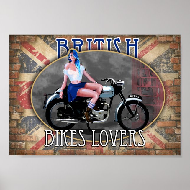 Poster british bike lovers (Devant)