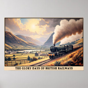 Poster British Golden Age of Steam Travel