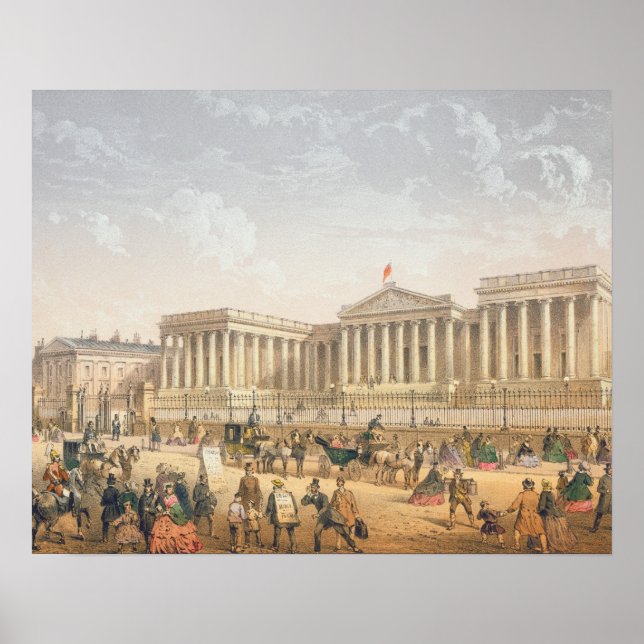 Poster British Museum, vers 1862 (litho couleur) (Devant)