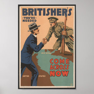 Poster Britishers Vous avez besoin d'une propagande de la
