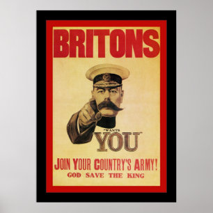 Poster Britons ~ Rejoignez l'armée de votre pays!