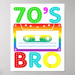 Poster Bro rétro Vintage des années 70 pour la famille Ha
