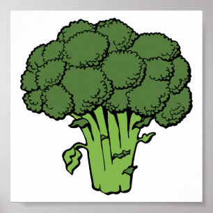 Poster Broccoli vert