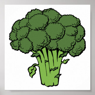Poster Broccoli vert