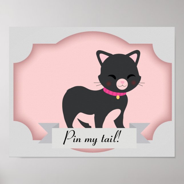 Poster broche de chat sur l'affiche (Devant)
