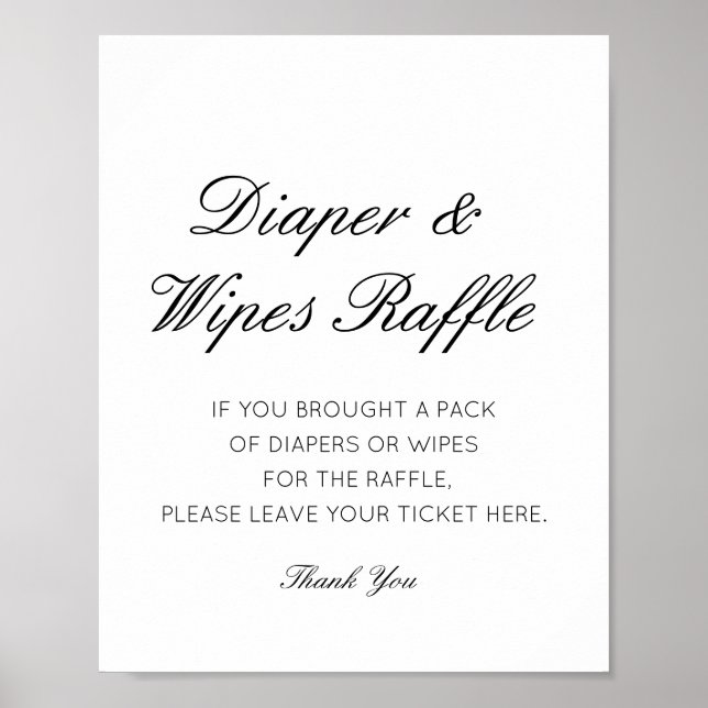 Poster Brochure modifiable et linges Raffle Signal imprim (Devant)