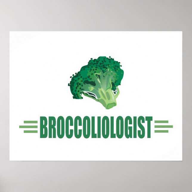Poster Brocoli drôle (Devant)