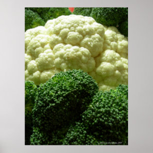 Poster Brocoli et chou-fleur
