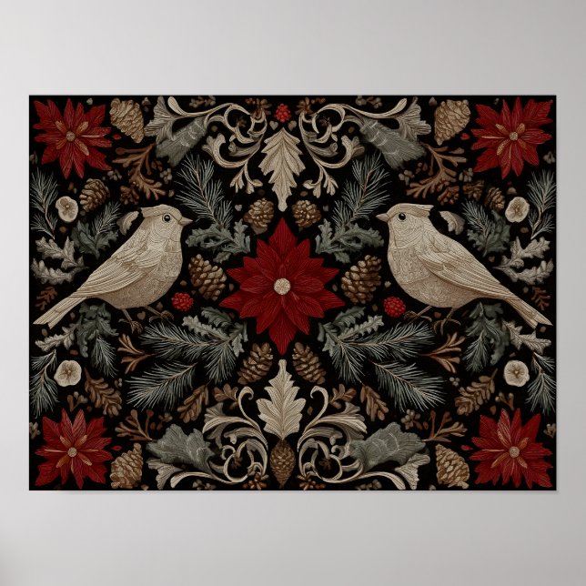 Poster Broderie festive (Devant)