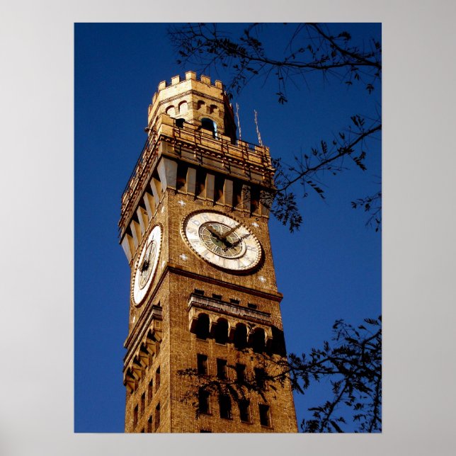 Poster Bromo Seltzer Tower - Baltimore, Maryland (Devant)