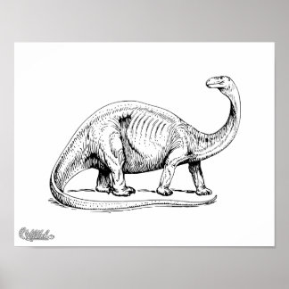 Poster Brontosaurus