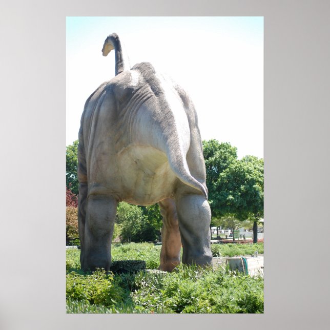 Poster Brontosaurus dinosaure (Devant)